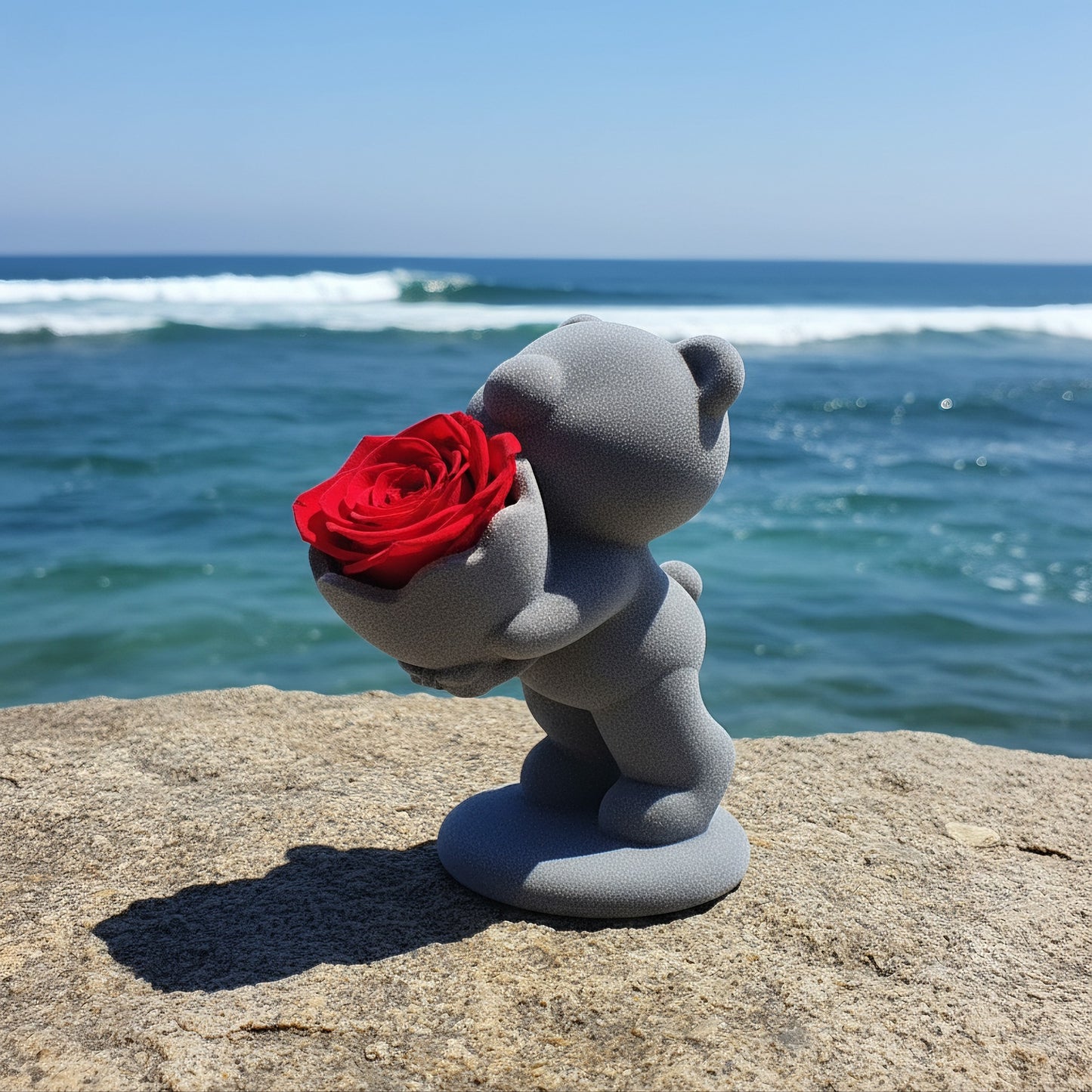 Bearloom™ Oso con Rosa Eterna